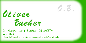 oliver bucher business card